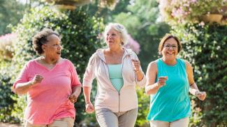 3 women walking